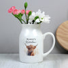 Personalised Highland Cow Ceramic Flower Jug Vase