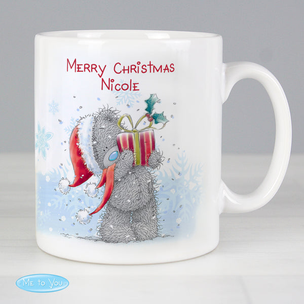 Personalised Me To You Christmas Present Ceramic Mug