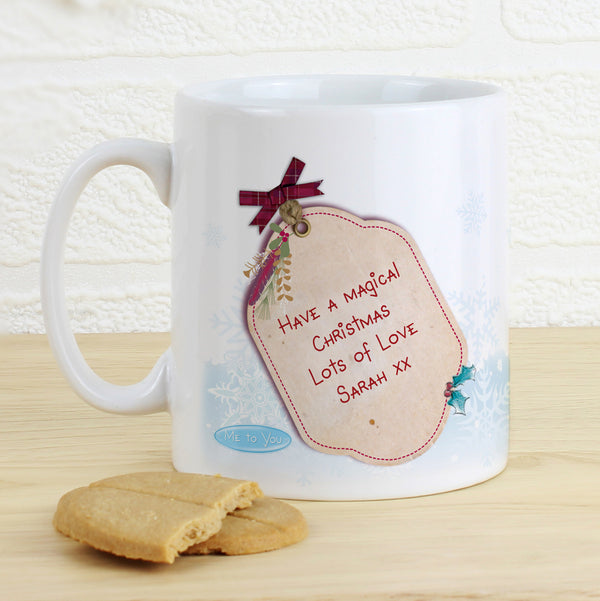 Personalised Me To You Christmas Present Ceramic Mug