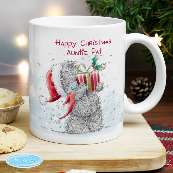 Personalised Me To You Christmas Present Ceramic Mug