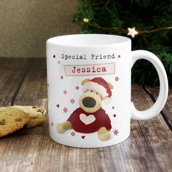 Personalised Boofle Christmas Love Ceramic Mug