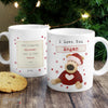 Personalised Boofle Christmas Love Ceramic Mug
