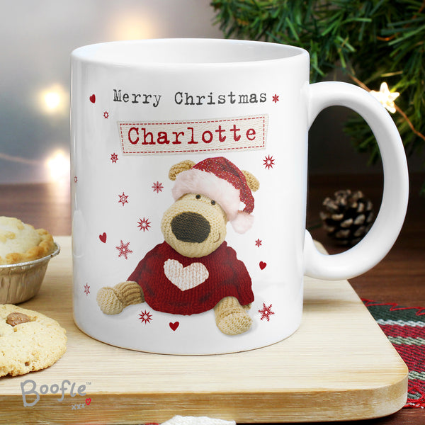 Personalised Boofle Christmas Love Ceramic Mug
