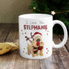 Personalised Boofle Christmas Reindeer Ceramic Mug
