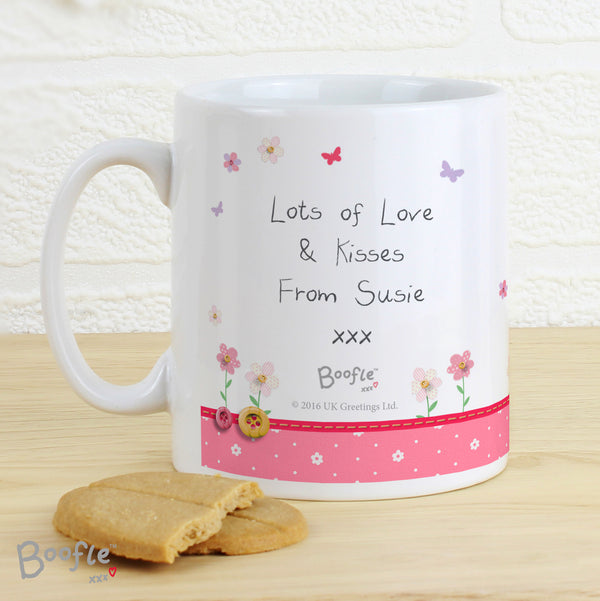 Personalised Boofle Flowers Ceramic Mug