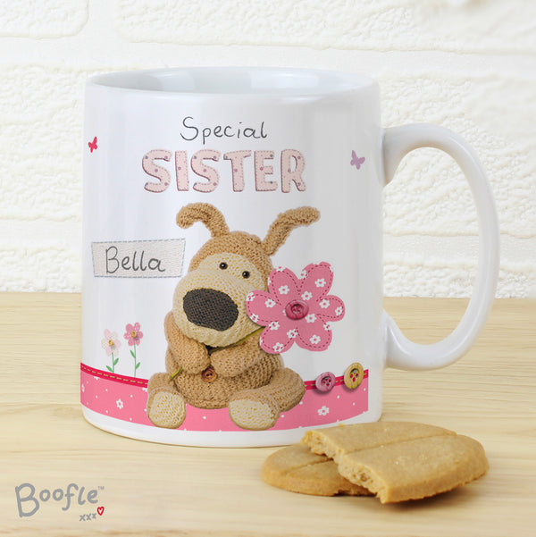 Personalised Boofle Flowers Ceramic Mug