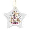 Personalised Boofle My 1st Christmas Ceramic Star Hanging Decoration