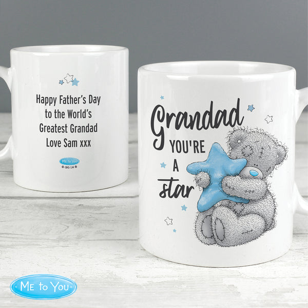 Personalised Me To You Grandad You're A Star Ceramic Mug