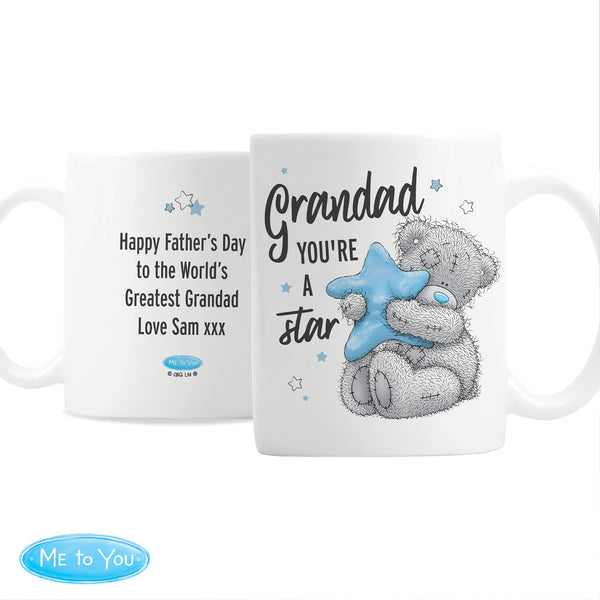 Personalised Me To You Grandad You're A Star Ceramic Mug