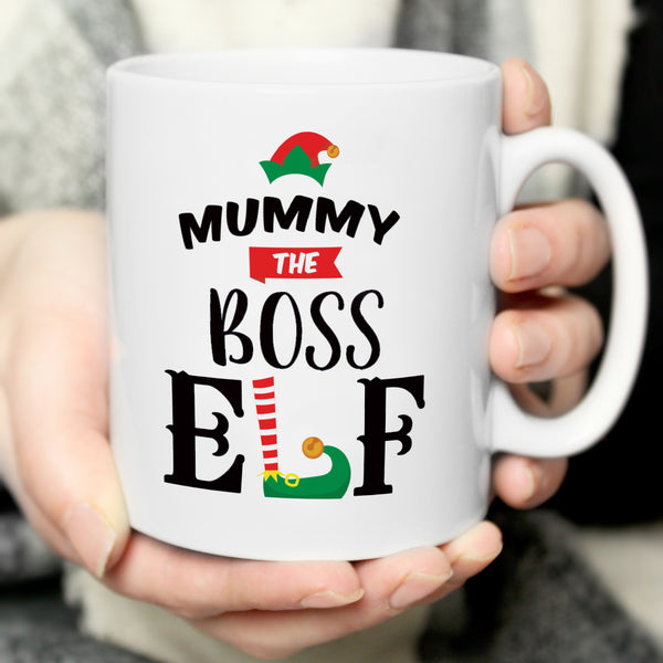 Personalised Elf Christmas Ceramic Mug