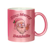 Personalised Stay Merry Santa Pink Ceramic Mug