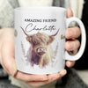 Personalised Highland Cow Ceramic Mug
