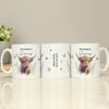 Personalised Highland Cow Ceramic Mug