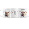 Personalised Highland Cow Ceramic Mug