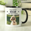 Personalised Pet Photo Upload Black Handled ceramic Mug