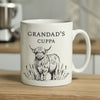 Personalised Black Highland Cow Ceramic Mug