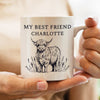 Personalised Black Highland Cow Ceramic Mug