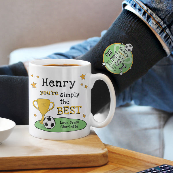 Personalised Simply The Best Mug & Socks Set