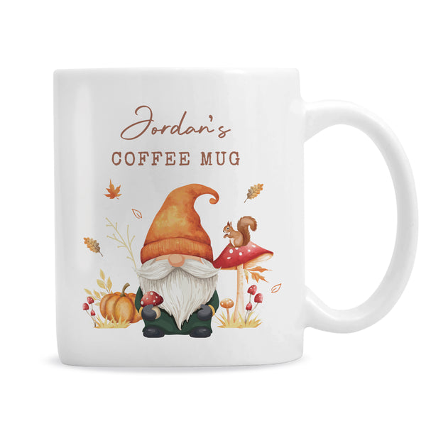 Personalised Autumn Gonk Ceramic Mug