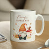 Personalised Autumn Gonk Ceramic Mug