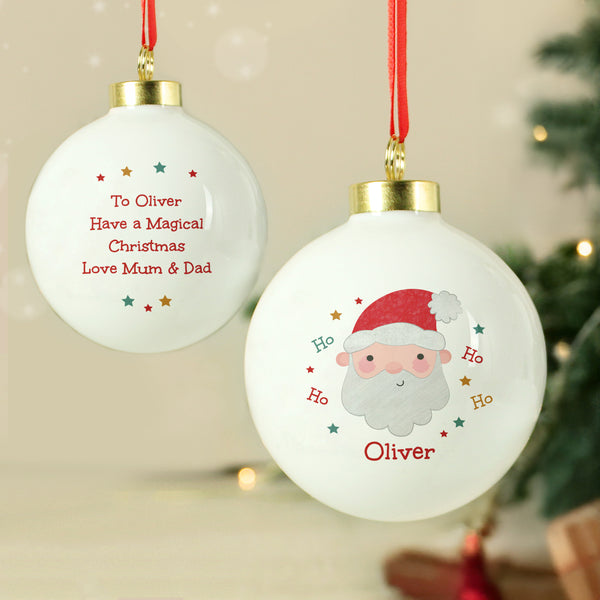 Personalised Santa Christmas Bauble