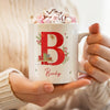 Personalised Christmas Initial Ceramic Mug