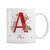 Personalised Christmas Initial Ceramic Mug