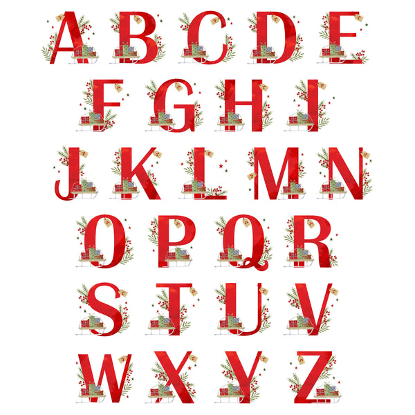 Personalised Christmas Initial Ceramic Mug