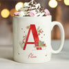 Personalised Christmas Initial Ceramic Mug