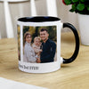 Personalised Multi Photo Upload Black Handle Ceramic Mug
