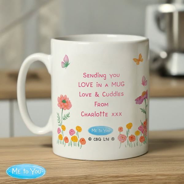 Personalised Me to You Flowery Ceramic Mug