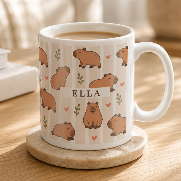 Personalised Capybara Ceramic Mug