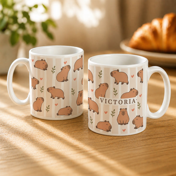 Personalised Capybara Ceramic Mug