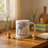 Personalised Cat Mama Gold Handle Ceramic Mug