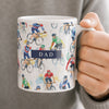 Personalised Cyclist Icons Ceramic Mug