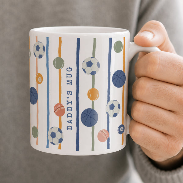 Personalised Sports Balls Ceramic Mug