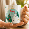 Personalised The Snowman Christmas Wishes Ceramic Mug