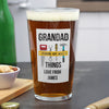 Personalised Fixer Of All Things Printed Beer Glass