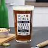 Personalised It Takes Balls Printed Beer Glass