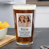Personalised Photo Upload Polaroid Beer Glass