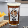 Personalised Cheers Photo Upload Beer Glass
