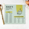 Personalised Air Fryer Chart Glass Chopping Board-Worktop Saver