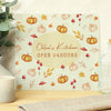 Personalised Pumpkin Autumn Glass Chopping Board
