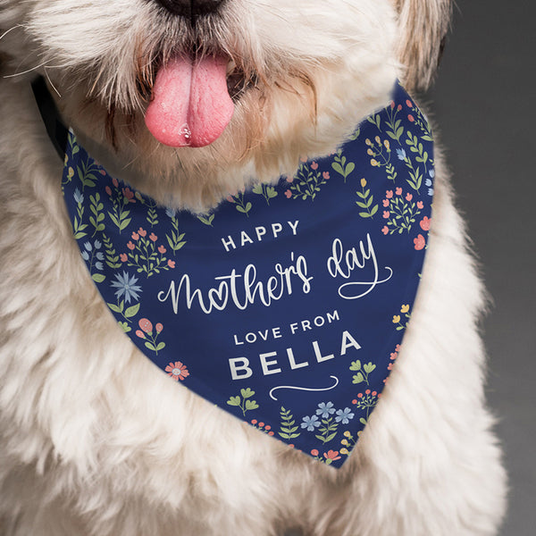 Personalised Floral Dog Bandana