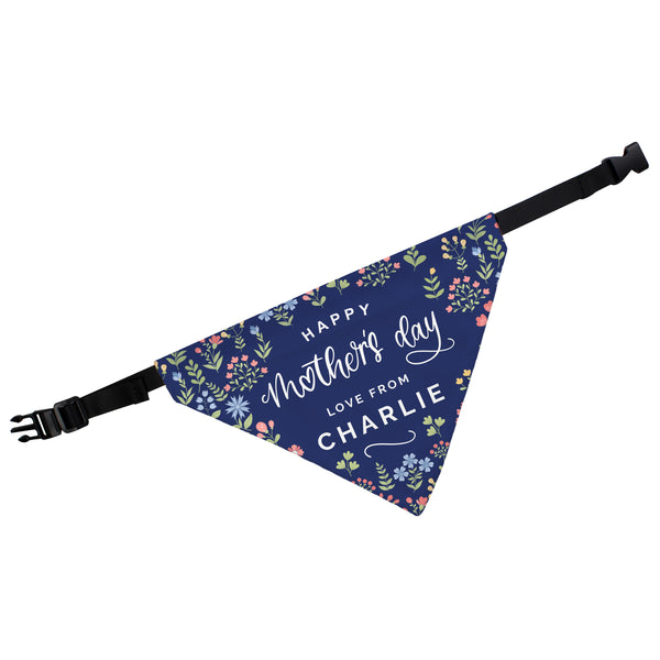 Personalised Floral Dog Bandana