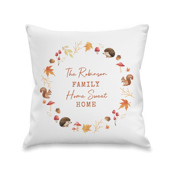 Personalised Autumn Filled Cushion