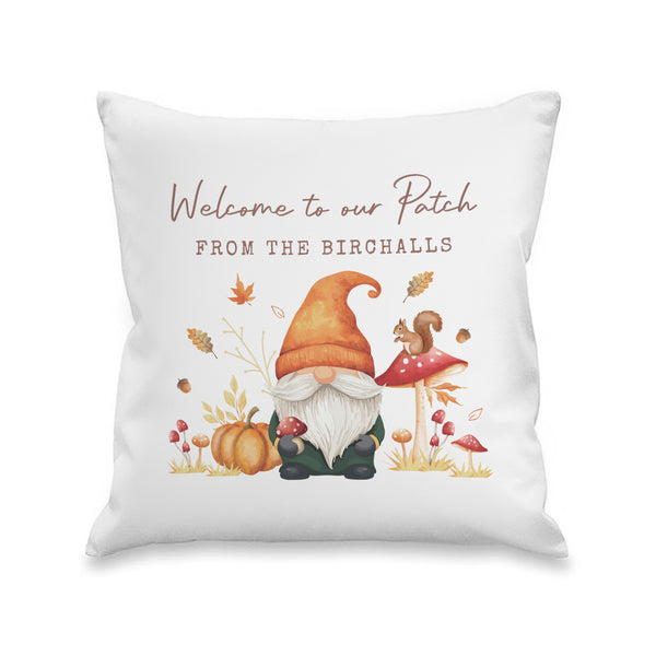 Personalised Autumn Gonk Filled Cushion