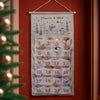 Personalised Polar Bear Advent Calendar In Silver Grey