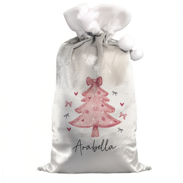 Personalised Pink Christmas Tree Sack