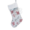Personalised Pink Bow Christmas Stocking